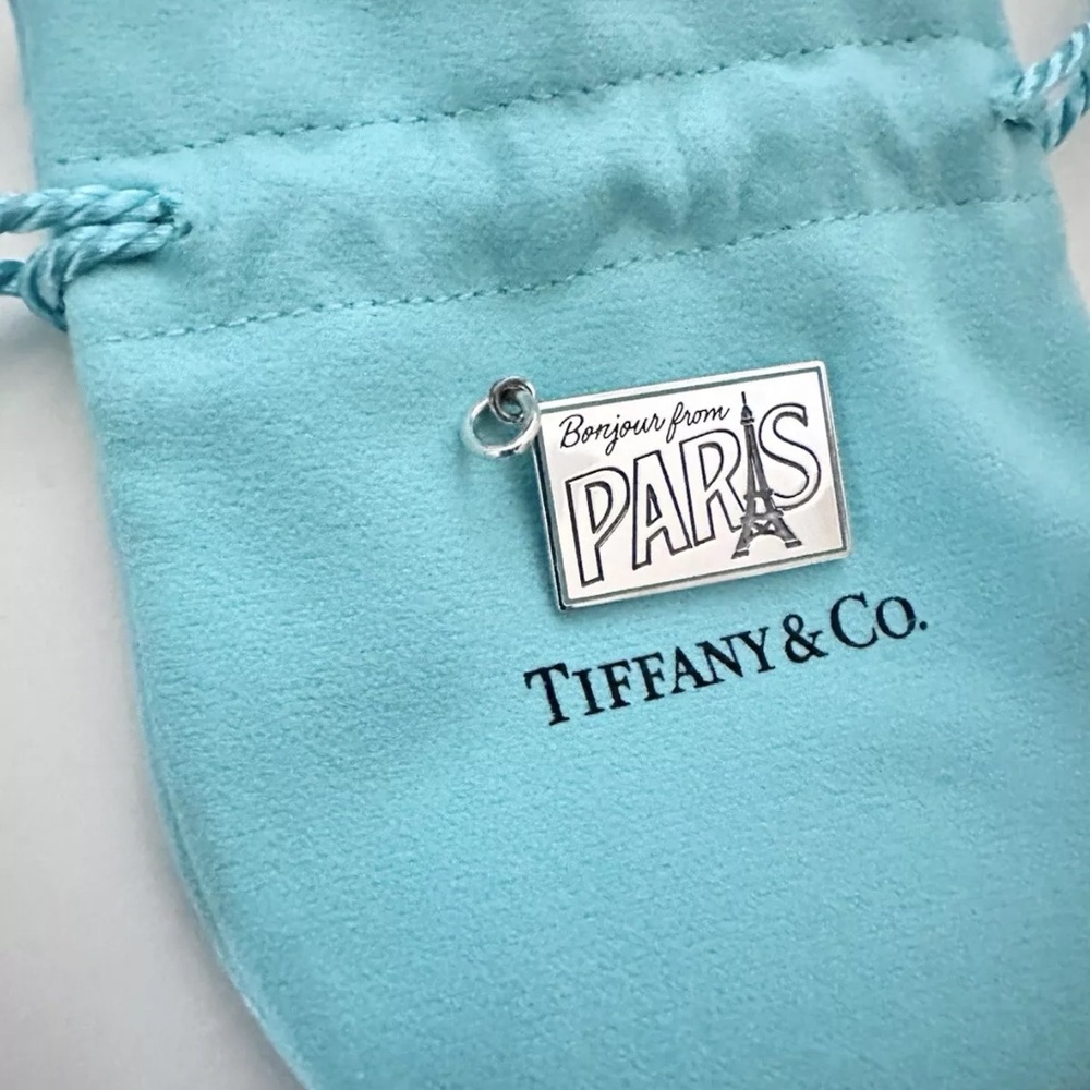 Tiffany & Co. Silver Paris Postcard Charm